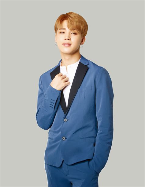 jimin in blue suit